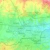 Nicosia topographic map, elevation, terrain