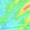 Prados del Sol topographic map, elevation, terrain