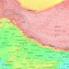 Himalayas topographic map, elevation, terrain