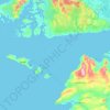 Galway Bay topographic map, elevation, terrain