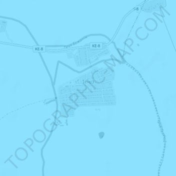 Тениз topographic map, elevation, terrain
