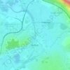 Meuse topographic map, elevation, terrain