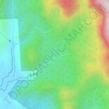 Sungai Gabai topographic map, elevation, terrain