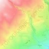 Tegher topographic map, elevation, terrain