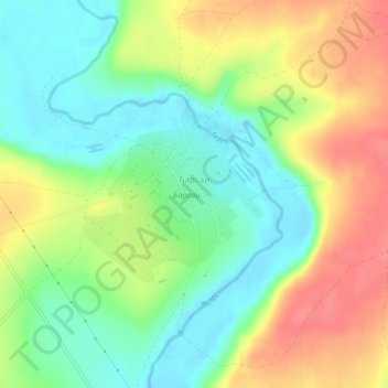 Барсаи topographic map, elevation, terrain