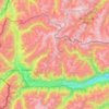 Vinschgau topographic map, elevation, terrain