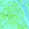 Buriganga River topographic map, elevation, terrain