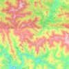 Siskiyou Mountains topographic map, elevation, terrain