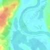 Murray River topographic map, elevation, terrain