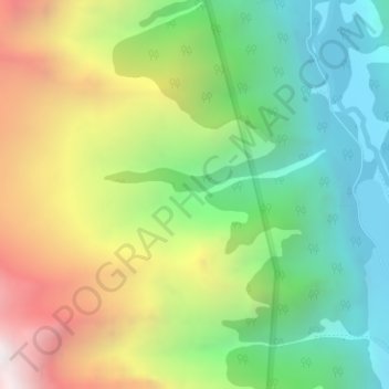 蚂蟥沟 topographic map, elevation, terrain