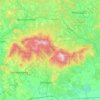 Hongrie septentrionale topographic map, elevation, terrain