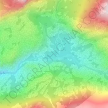 Echo Valley topographic map, elevation, terrain