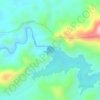 Bendungan Tapin topographic map, elevation, terrain