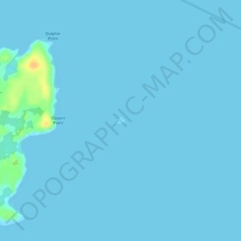 Treeless Islan topographic map, elevation, terrain