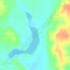 Poskin Lake topographic map, elevation, terrain