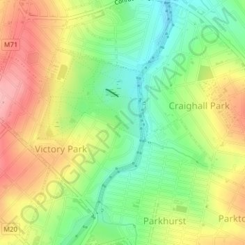 Delta Park topographic map, elevation, terrain