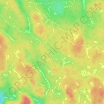 Alen topographic map, elevation, terrain