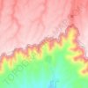 Mogollon Rim topographic map, elevation, terrain