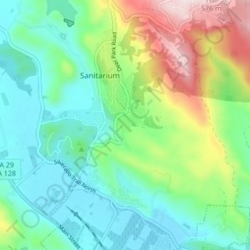Deer Park topographic map, elevation, terrain