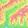 Lötschental topographic map, elevation, terrain