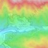 Tskhvarichamia topographic map, elevation, terrain