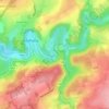 L'Ourthe orientale topographic map, elevation, terrain