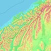 Southern Alps / Kā Tiritiri o te Moana topographic map, elevation, terrain