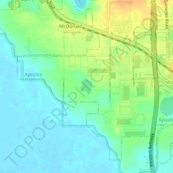 McKay Lake topographic map, elevation, terrain