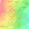 Araure topographic map, elevation, terrain