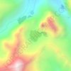 Laguna Llanganuco topographic map, elevation, terrain