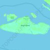 Boigu Island topographic map, elevation, terrain