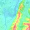 Fiume Savio topographic map, elevation, terrain
