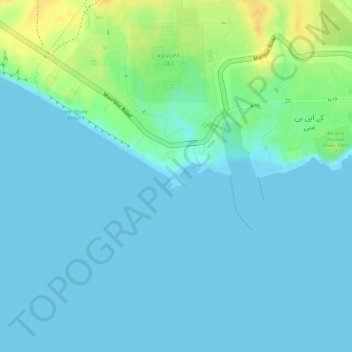 Paradise Point topographic map, elevation, terrain