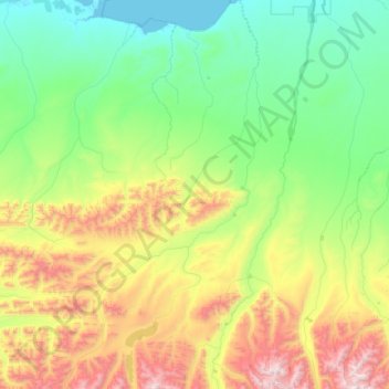 Sadlerochit River topographic map, elevation, terrain