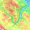 Cataract Gorge Reserve topographic map, elevation, terrain