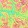 Pustertal topographic map, elevation, terrain