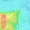 Singes topographic map, elevation, terrain