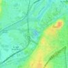 Plan d'Eau topographic map, elevation, terrain