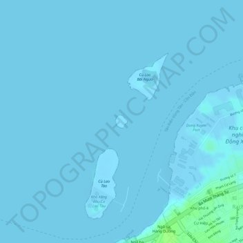 Green Island topographic map, elevation, terrain