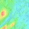 Claureen River topographic map, elevation, terrain