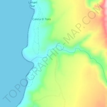 Los Loros topographic map, elevation, terrain