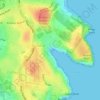 Malabar Beach topographic map, elevation, terrain