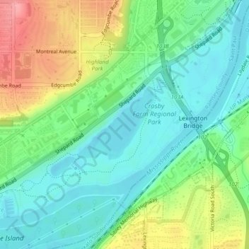 Crosby Lake topographic map, elevation, terrain