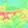 Preseli Mountains topographic map, elevation, terrain