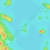 Crete Island topographic map, elevation, terrain