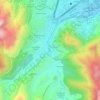 Rio Huancaro topographic map, elevation, terrain