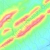 Bays Mountain topographic map, elevation, terrain