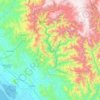Rio Baluarte topographic map, elevation, terrain