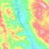 Russian River topographic map, elevation, terrain