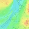 Ahuntsic topographic map, elevation, terrain